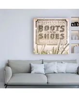 Philippe Hugonnard Made in Spain 3 Boots and Shoes Sign Ii Canvas Art