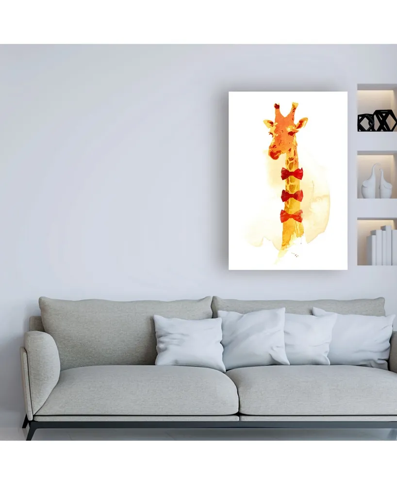 Robert Farka Elegant Giraffe Canvas Art