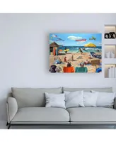 Lucia Heffernan Dog Beach Canvas Art