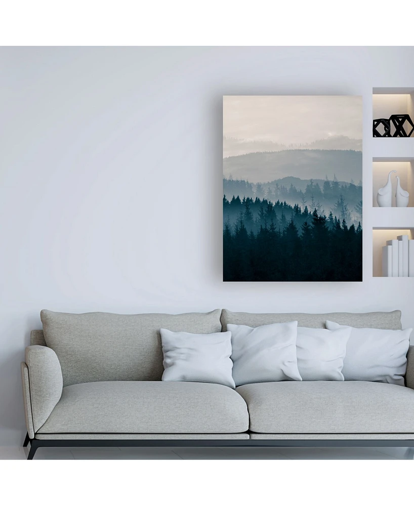 PhotoINC Studio Blue Mountains Ii Canvas Art - 36.5" x 48"