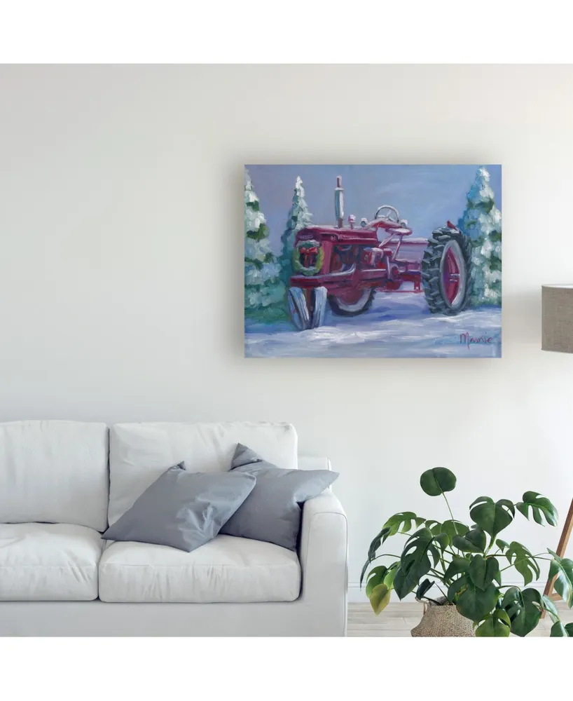 Marnie Bourque Farmall Fresh Snow Canvas Art - 15" x 20"