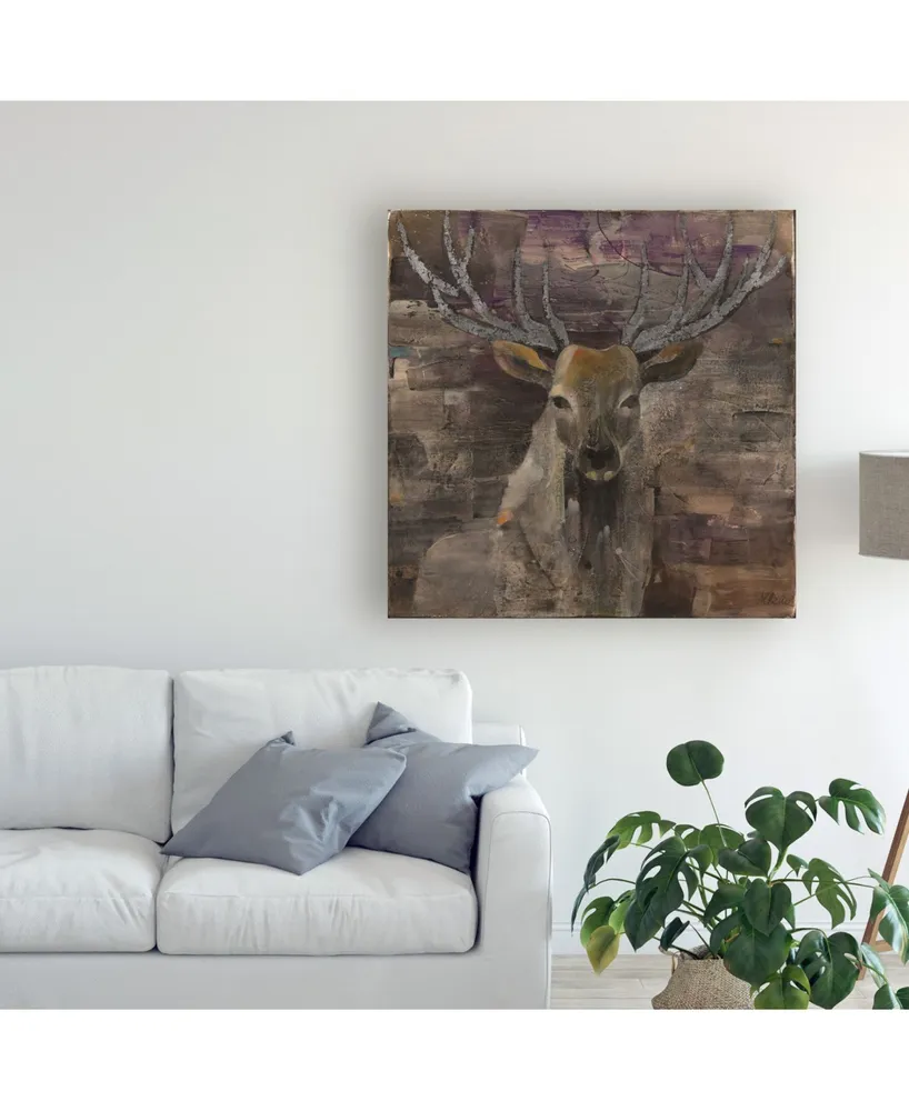 Albena Hristova The Leader Deer Canvas Art