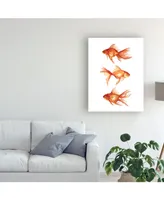 Emma Scarvey Ornamental Goldfish Iii Canvas Art - 19.5" x 26"