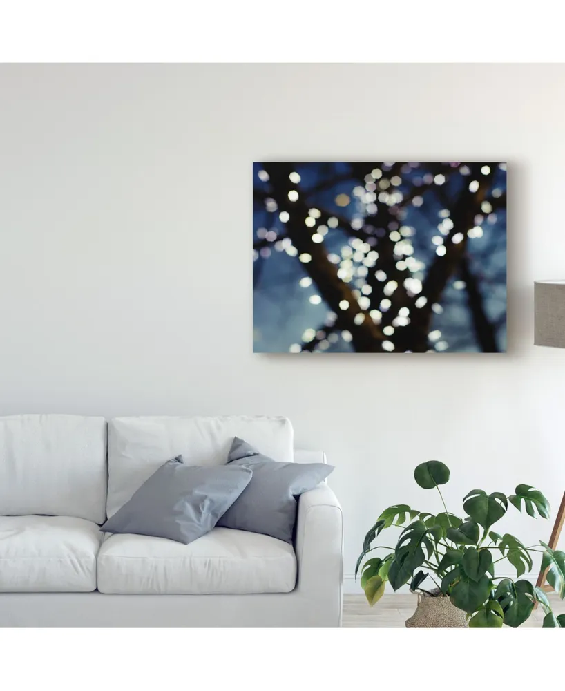 Sonja Quintero Bokeh Blue I Canvas Art