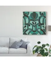 June Erica Vess Turquoise Mosaic I Canvas Art