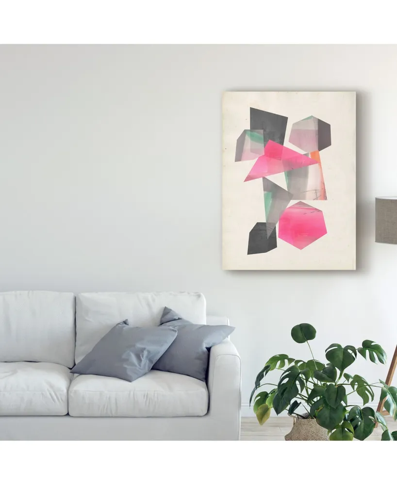 Jennifer Goldberger Collaged Shapes I Canvas Art