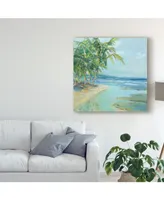 Suzanne Wilkins Blue Coastal Lagoon Canvas Art