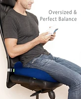 Rio Home Fashions Sleep Yoga Go Memory Foam Oversized Seat Cushion
