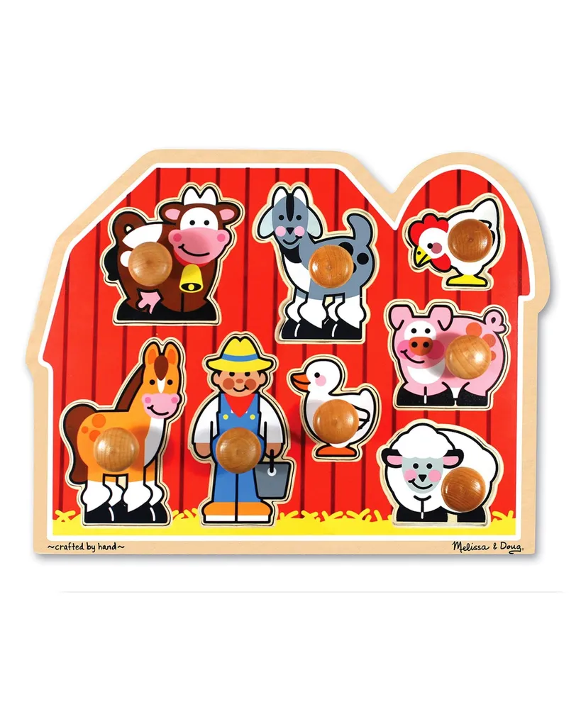 Melissa and Doug Large Farm Jumbo Knob