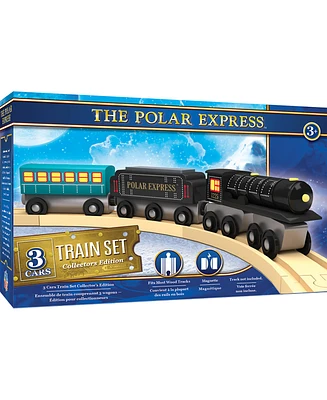 Masterpieces Wood Train Sets - The Polar Express 3 Piece Train Set