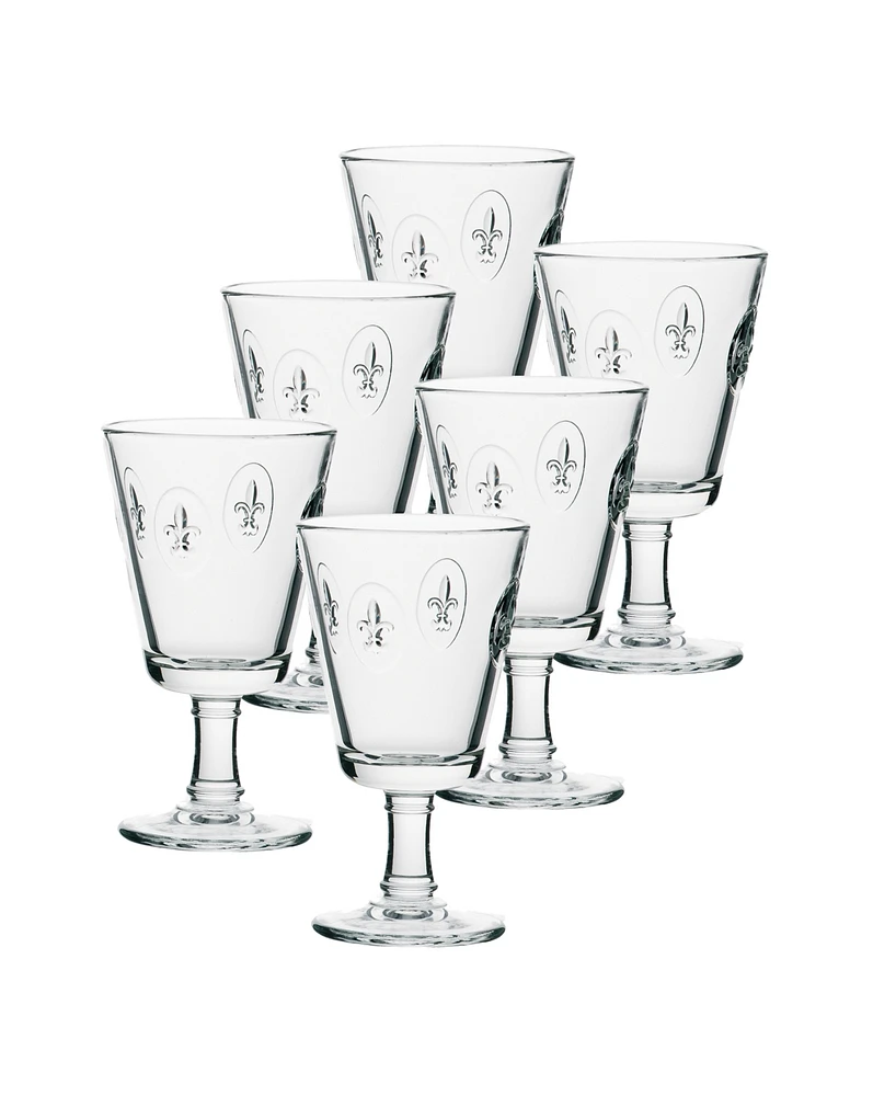 La Rochere Wine Glasses - Fleur de Lys - Set of 6