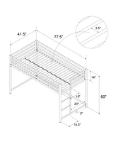 EveryRoom Mason Metal Junior Loft Bed