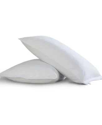 All In One Easy Care Pillow Protectors With Bed Bug Blocker 2 Pack