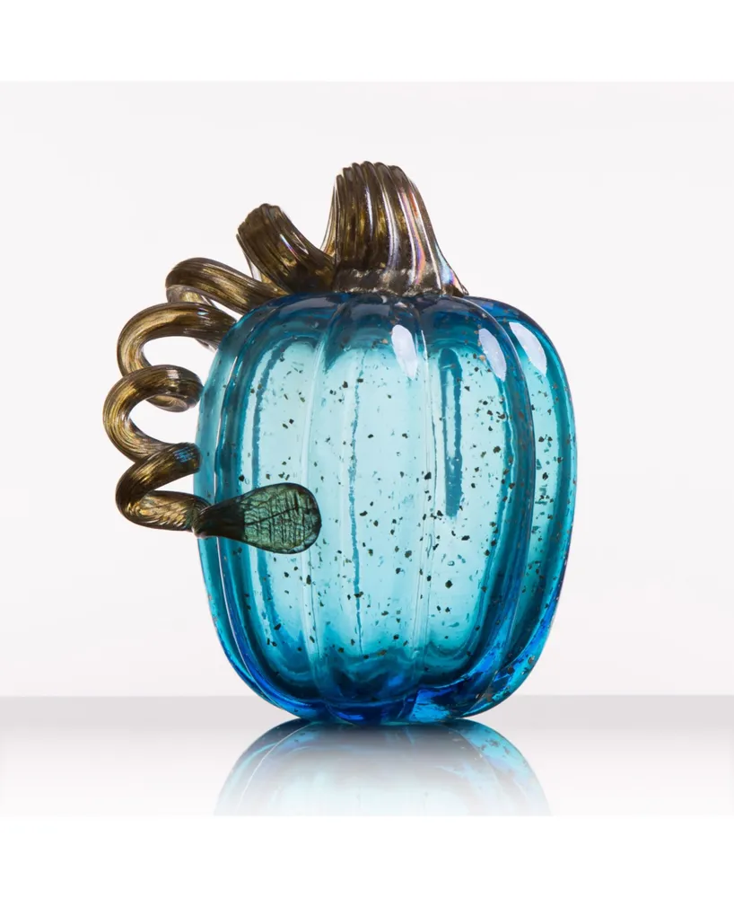 Glitzhome Glass Pumpkin