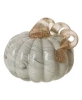 Glitzhome Small Short Glass Pumpkin