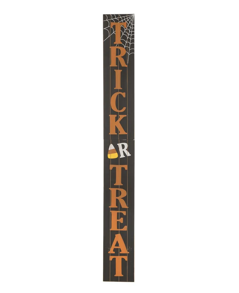 Glitzhome Wooden Trick or Treat Porch Sign