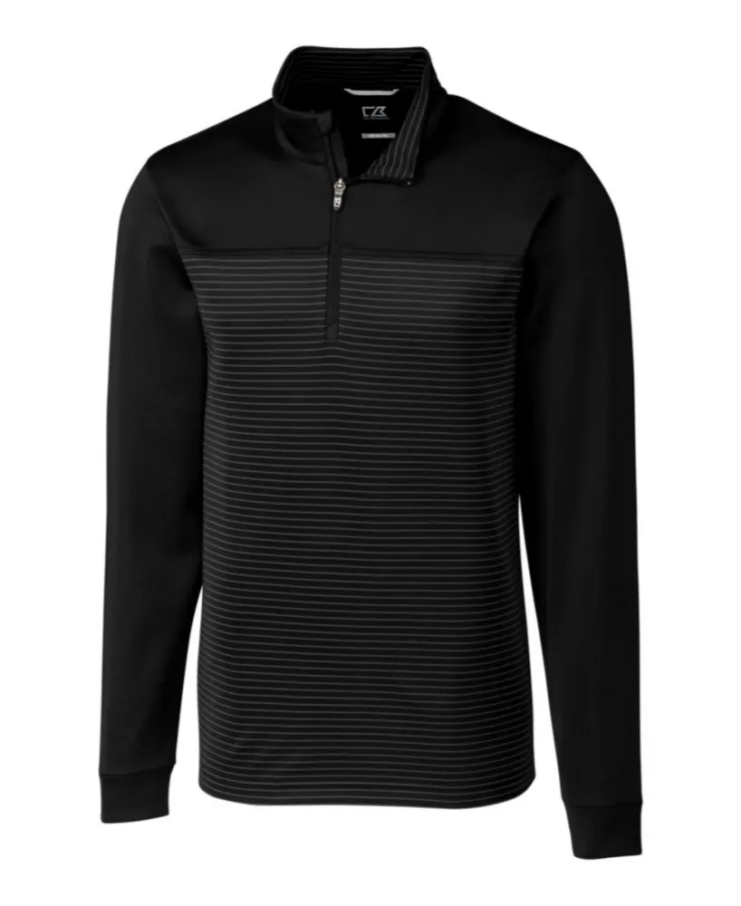 Cutter & Buck Men's Big Tall Traverse Stripe Half Zip Sweatshirt