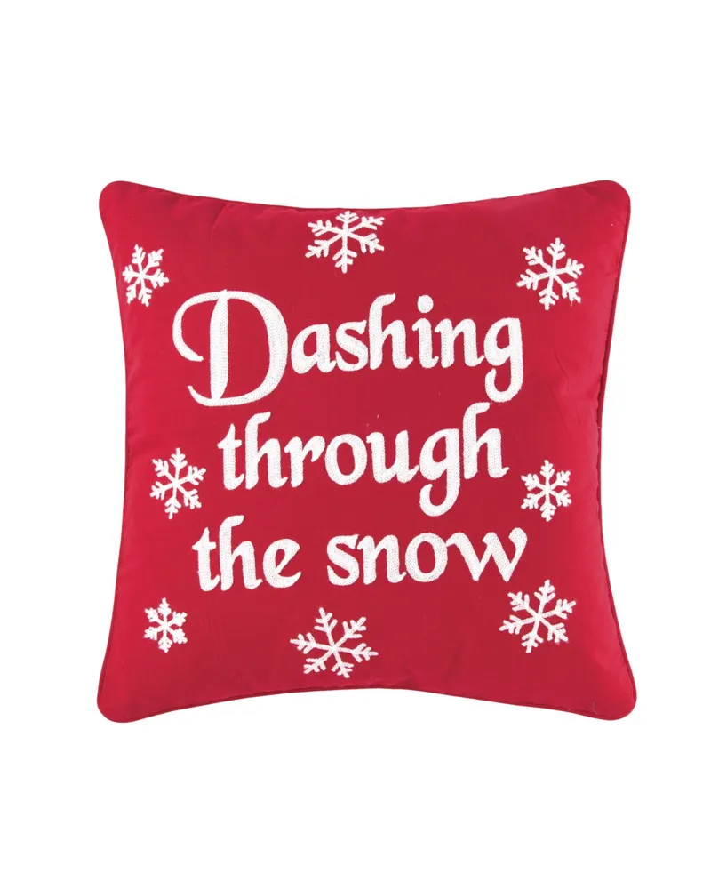 C&F Home Sleigh Ride Pillow, 18" x 18"