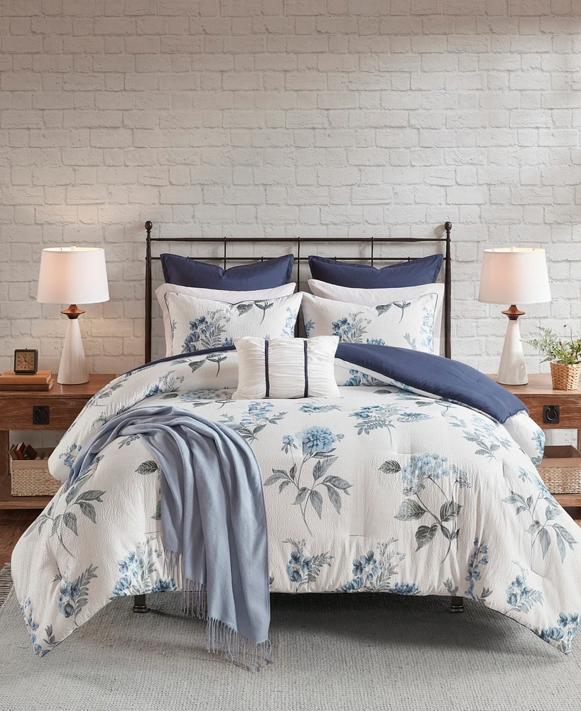 Madison Park Zennia Seersucker 7-Pc. Comforter Set, King/California King