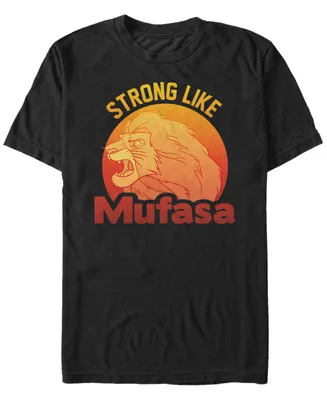 Disney Men's Lion King Strong Like Mufasa Short Sleeve T-Shirt