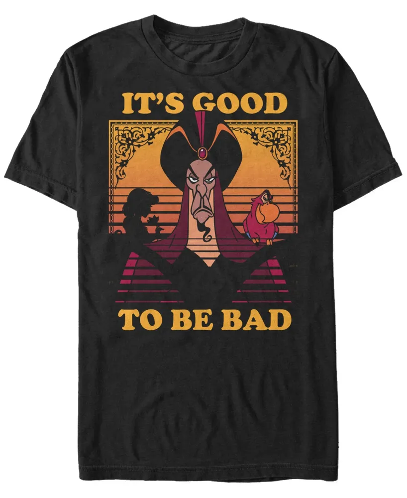 Disney Men's Aladdin Jafar Good To Be Bad Short Sleeve T-Shirt