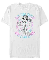 Disney Pixar Men's Toy Story 4 Forky Life was Easier When I a Fork Short Sleeve T-Shirt