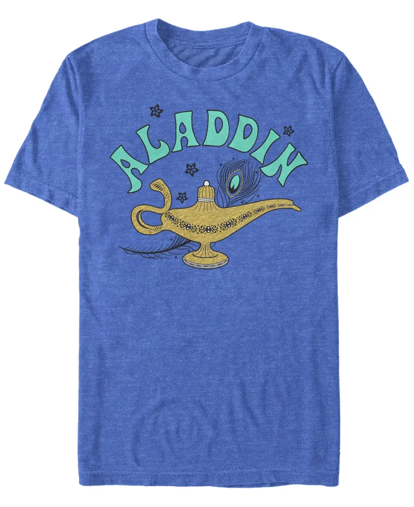 Disney Men's Aladdin Live Action Ornate Lamp Sketch Short Sleeve T-Shirt