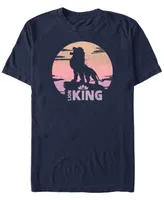 Disney Men's The Lion King Live Action Sunset Pride Rock Poster Short Sleeve T-Shirt