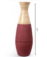 Uniquewise Handcrafted Bamboo Floor Vase, 31.5" Tall