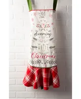 Design Imports Christmas Tree Ruffle Apron