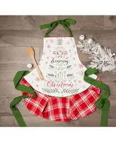 Design Imports Christmas Tree Ruffle Apron