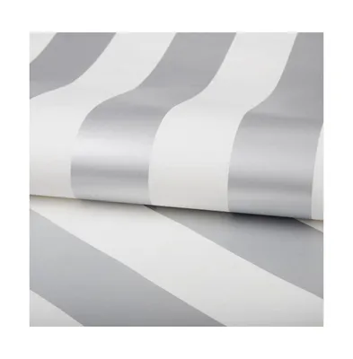 Graham Brown Silver Stripe Wallpaper