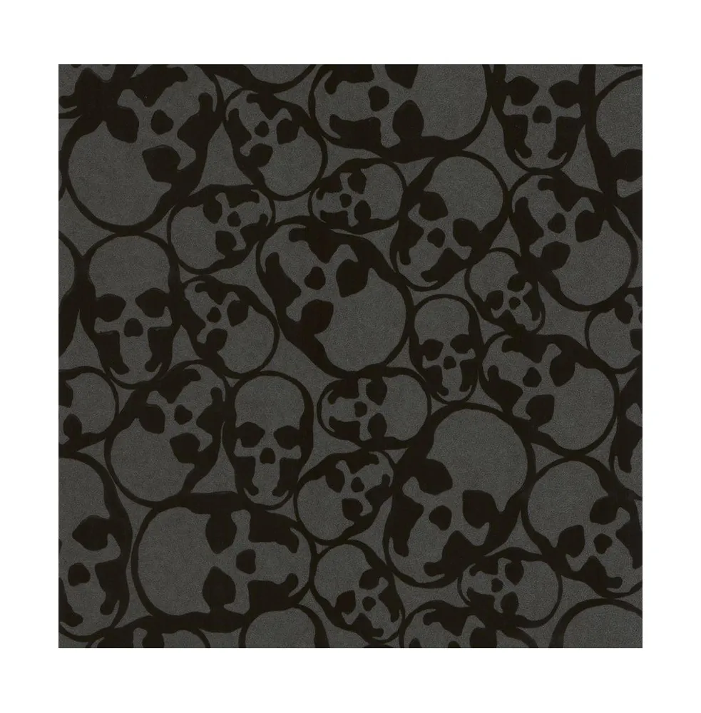 Graham Brown Skulls Black Wallpaper