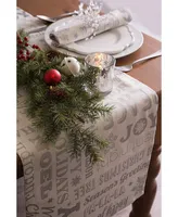 Design Imports Christmas Collage Table Runner