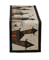 Design Imports Haunted House Table Runner