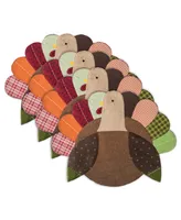 Design Imports Embroidered Turkey Placemat Set