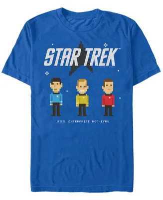 Star Trek Men's The Original Series Pixelated Crew Short Sleeve T-Shirt