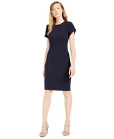 Calvin Klein Petite Tulip-Sleeve Sheath Dress