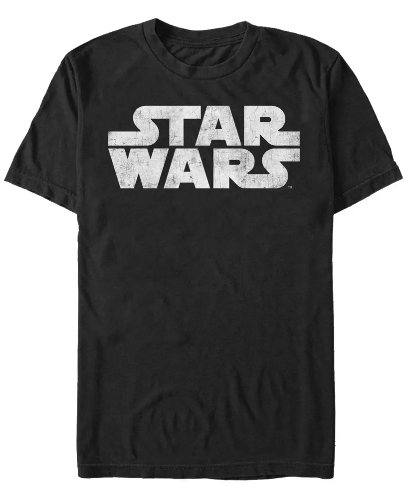 Star Wars Men's Simple Title Logo Short Sleeve T-Shirt