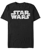 Star Wars Men's Simple Title Logo Short Sleeve T-Shirt