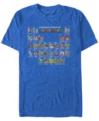 Nintendo Men's Super Mario The Periodic Table Short Sleeve T-Shirt