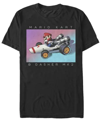 Nintendo Men's Mario Kart B Dasher Mk2 Racer Short Sleeve T-Shirt