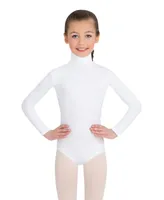 Capezio Big Girls Long Sleeve Turtleneck Leotard with Snaps