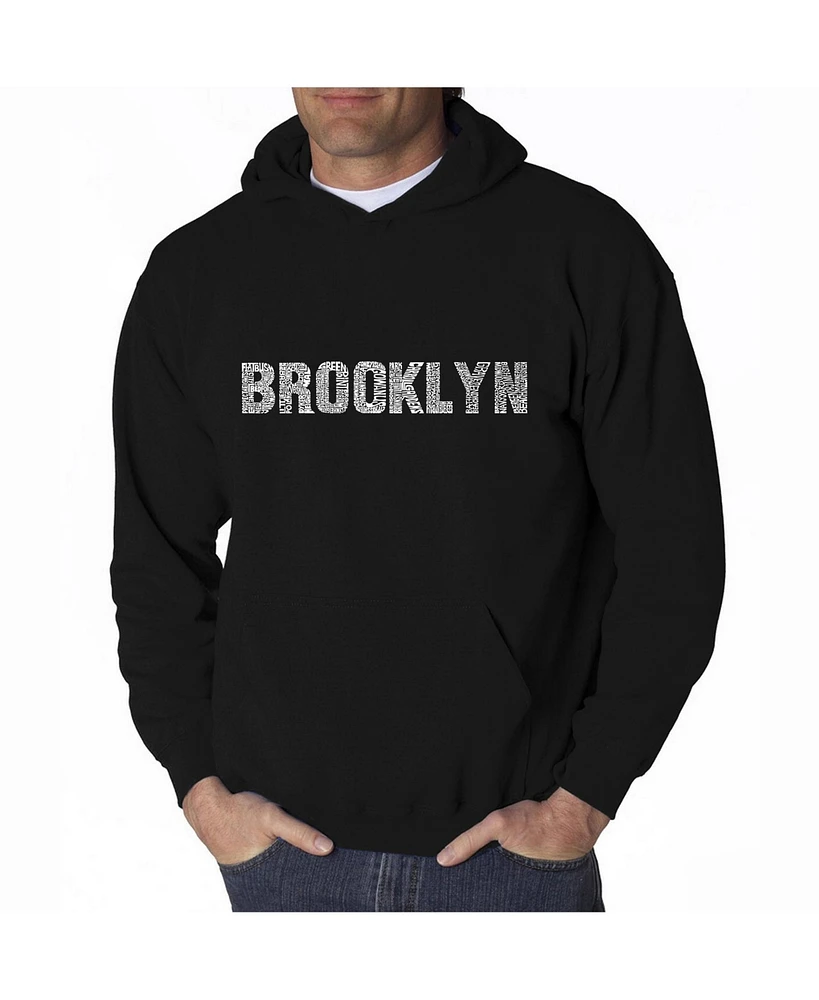 La Pop Art Men's Word Hoodie - Brooklyn Neighborhoods