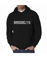 La Pop Art Men's Word Hoodie - Brooklyn Neighborhoods