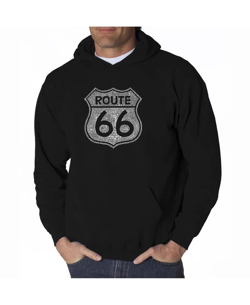 La Pop Art Men's Word Hoodie - Route 66