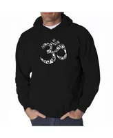 La Pop Art Men's Word Hooded Sweatshirt - Om Symbol