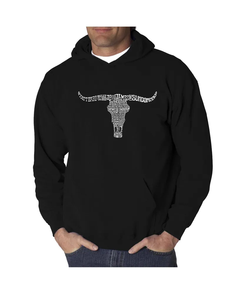 La Pop Art Men's Word Hooded Sweatshirt - Outlaws