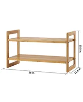 Trinity Bamboo Shoe Rack, Pack of 2