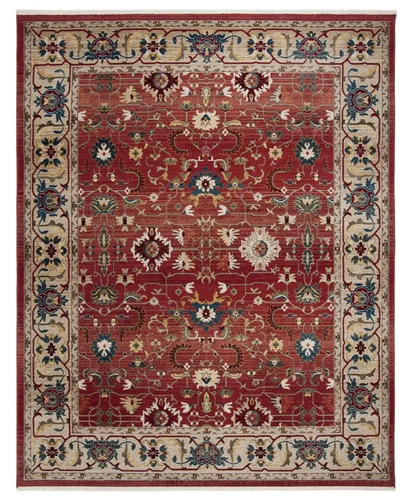 Lauren Ralph Lauren Ines LRL1293C Red and Beige 5'1" X 7'6" Area Rug